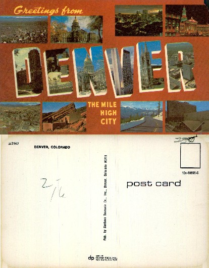 Greetings from Denver Multi-View Collage