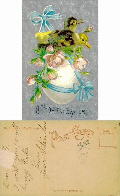 Ducklings, Easter Egg, and Roses