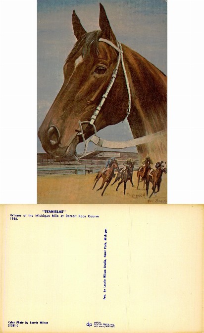 Racehorse Stanislas with Jockeys