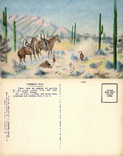 Cowboys in Desert Landscape