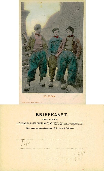 Three Boys in Traditional Dutch Attire