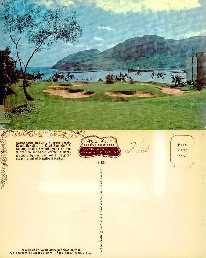 Kauai Golf Course with Ocean and Mountains