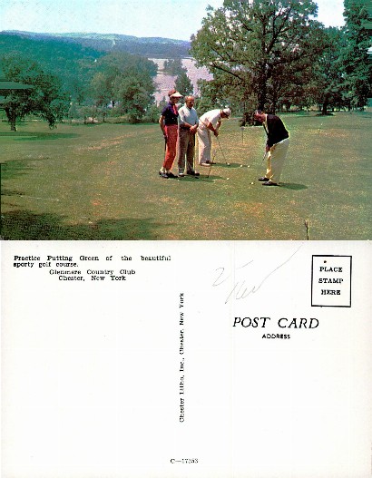 Golfers on a Country Club Putting Green