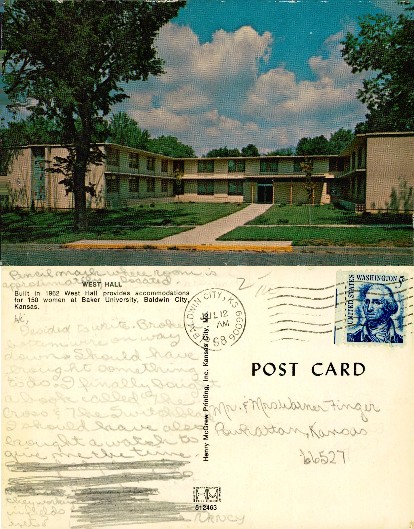 West Hall Dormitory, Baker University
