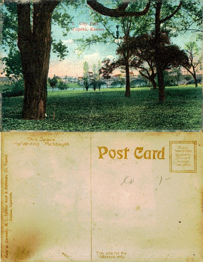 City Park Scene with Arch Bridge