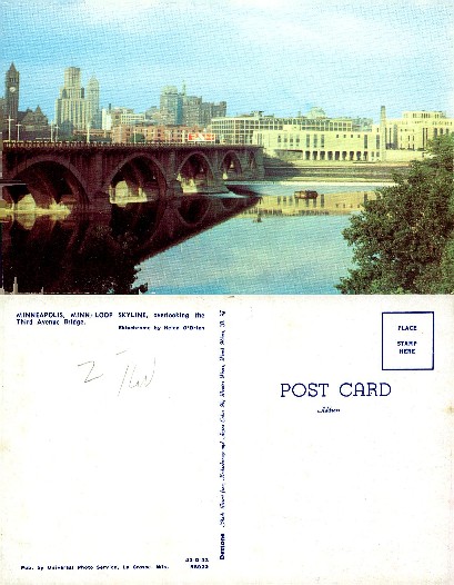 Minneapolis Skyline & Third Avenue Bridge