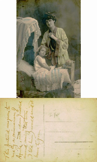 Woman and Child in Interior Scene