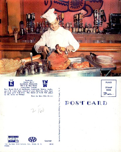 Chef Carving Roast Beef at Hotel Buffet