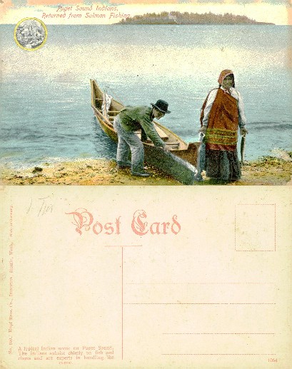 Indians Returning from Salmon Fishing