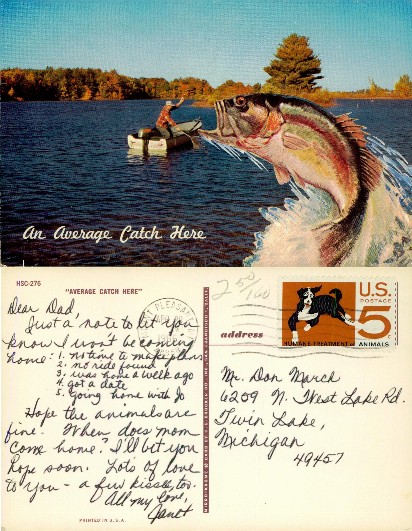 Fisherman with Leaping Fish on Lake