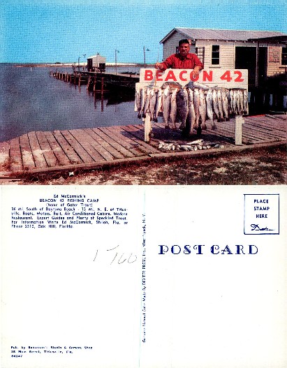 Man with Fish Catch at Fishing Camp