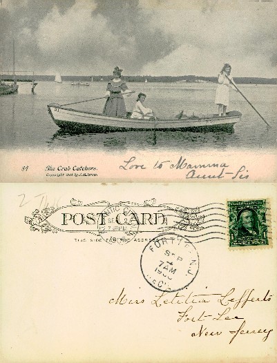 Three Figures in Rowboat