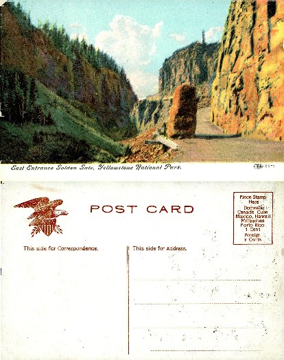 East Entrance Golden Gate, Yellowstone Park