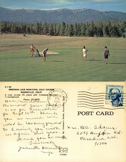 People Golfing on Mountain Course