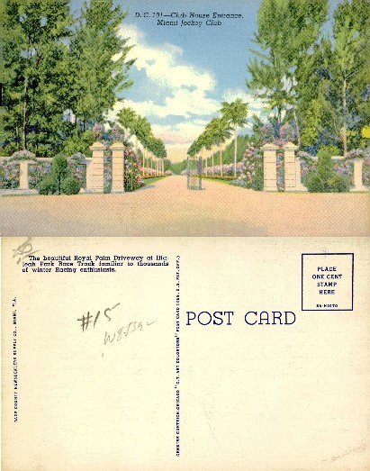 Royal Palm Driveway at Hialeah Park