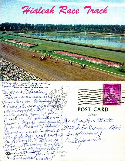 Hialeah Race Track Horse Race