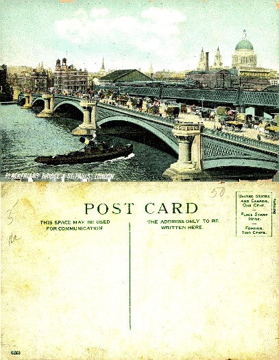 Blackfriars Bridge & St Paul's, London