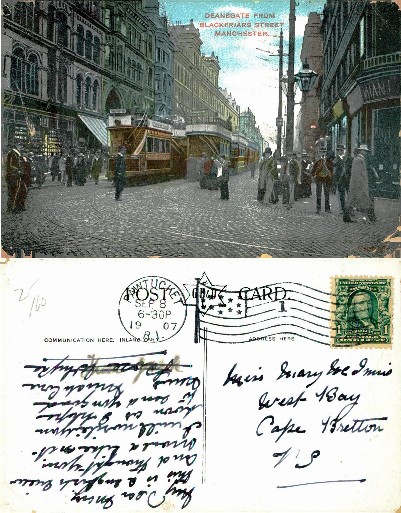 Deansgate Street with Trams, Manchester