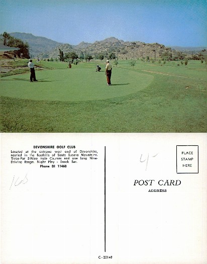 Golf Course with Mountains