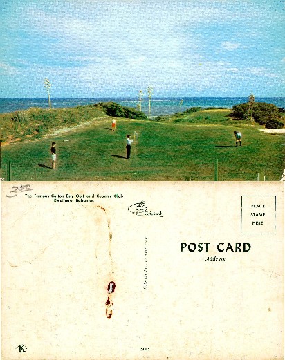 Golfers on Oceanfront Golf Course