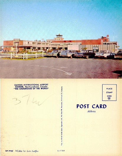 Airport Terminal Building and Parking Lot