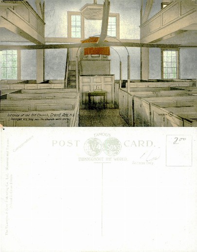 Interior of Old Church, Grand Pre