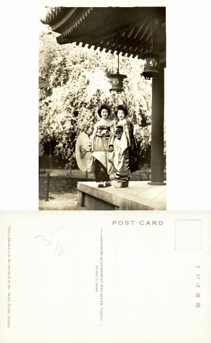 Women in Kimonos by Cherry Blossoms