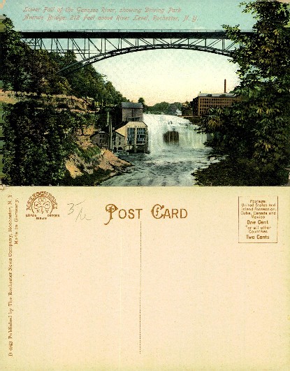 Lower Falls, Genesee River & Driving Park Bridge