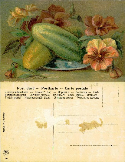 Gourds and Pansies Still Life