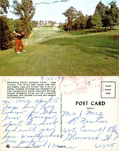 Man Golfing at State Park