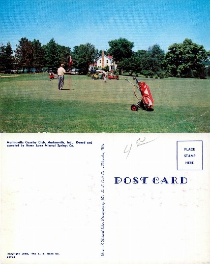 Golfers on Country Club Course