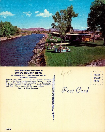 Long's Holiday Motel by Gunnison River