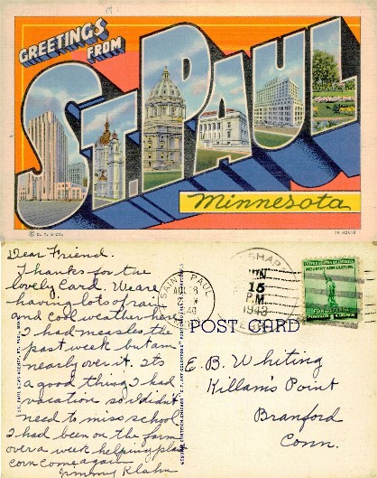 St. Paul City Views in Large Letters