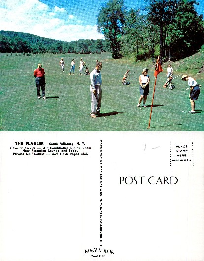 Golfers on a private golf course