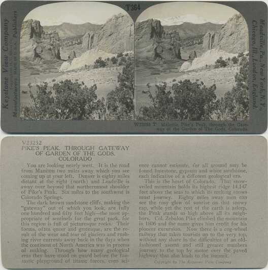 Pike's Peak through Garden of Gods