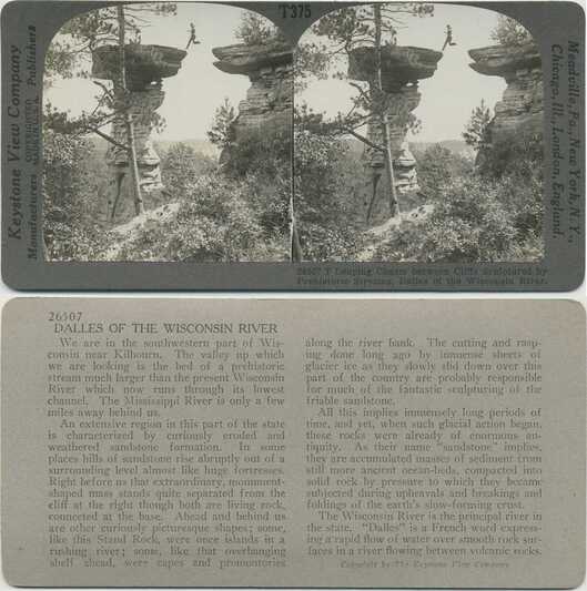 Man Leaping Chasm, Dalles Wisconsin