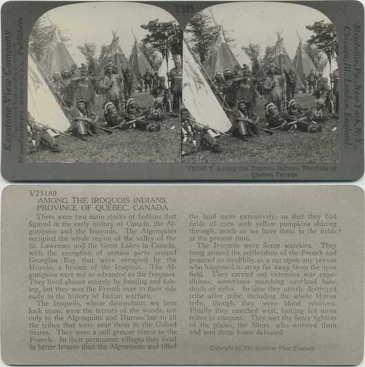 Iroquois Indian Camp Scene