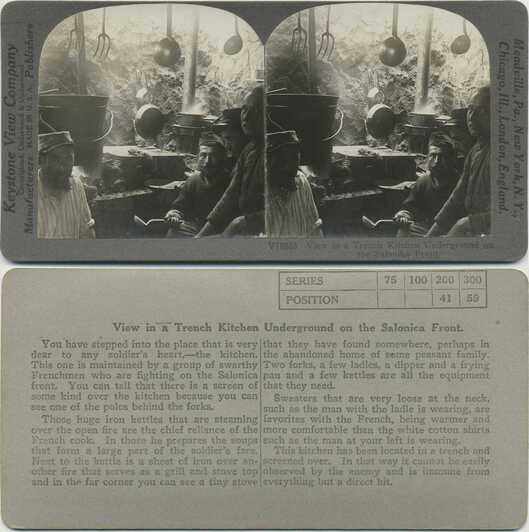 French Soldiers in Trench Kitchen