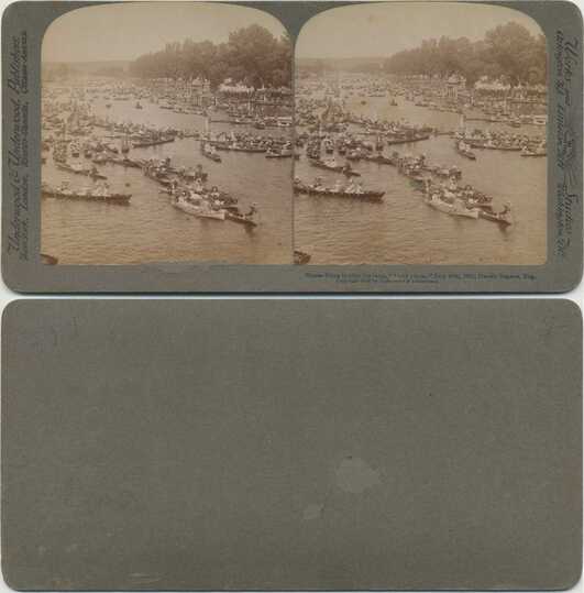 Boats filling river after races