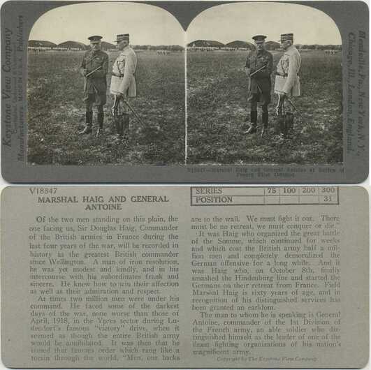 Marshal Haig and General Antoine