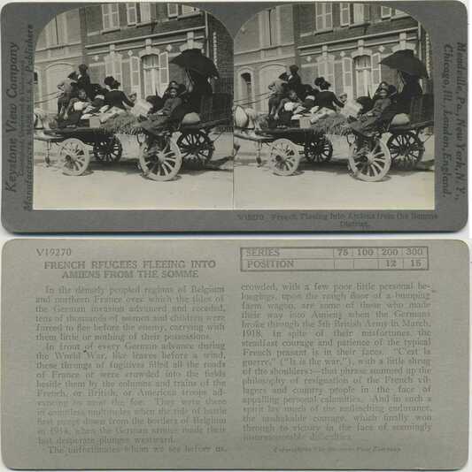 French Refugees Fleeing
