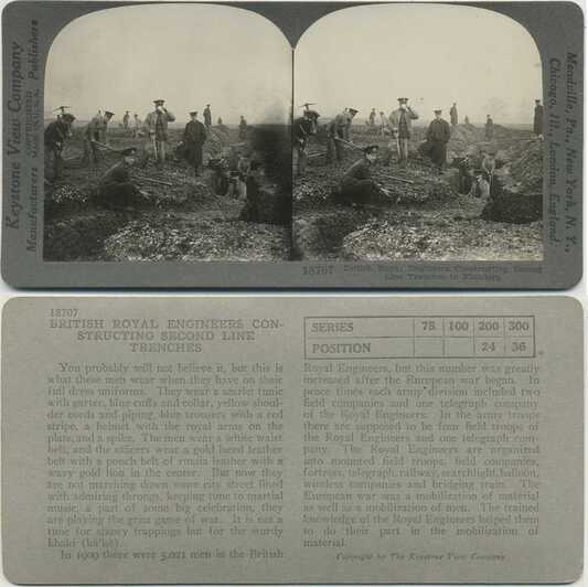 British Engineers Digging Trenches
