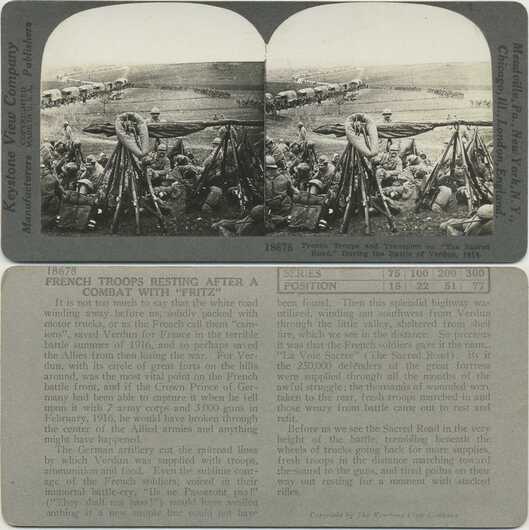 French Troops on The Sacred Road