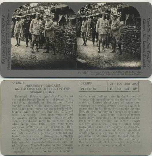 Poincaré and Joffre on Somme Front