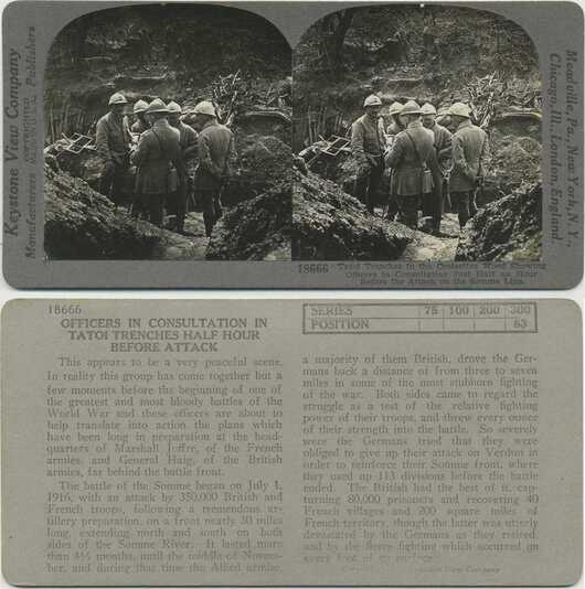 Officers in Consultation, Trenches