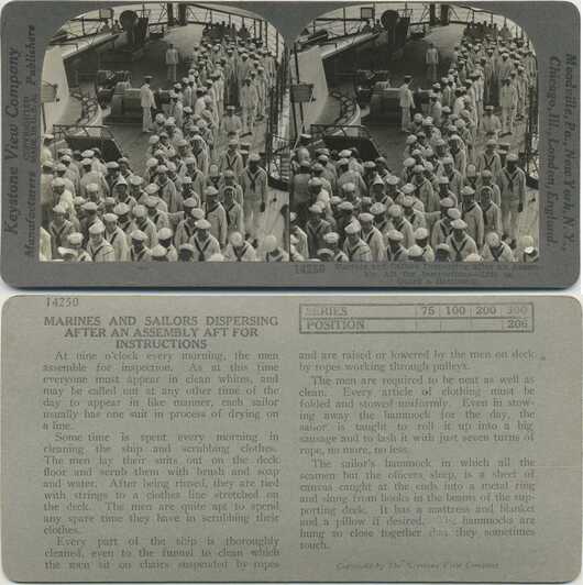 Marines and Sailors on Ship Deck
