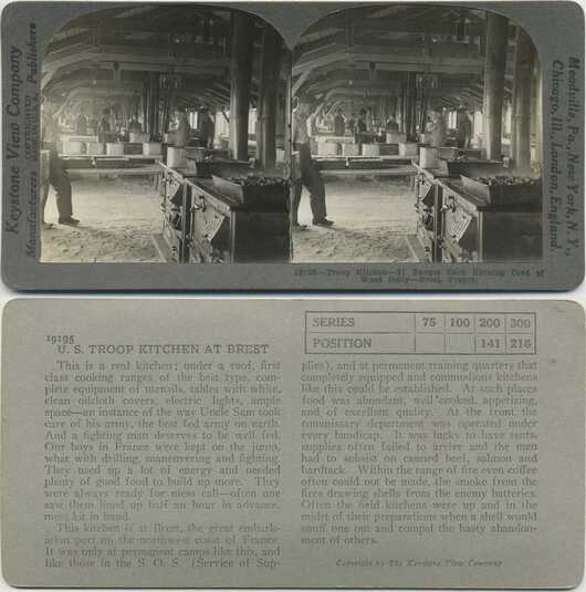U. S. Troop Kitchen at Brest