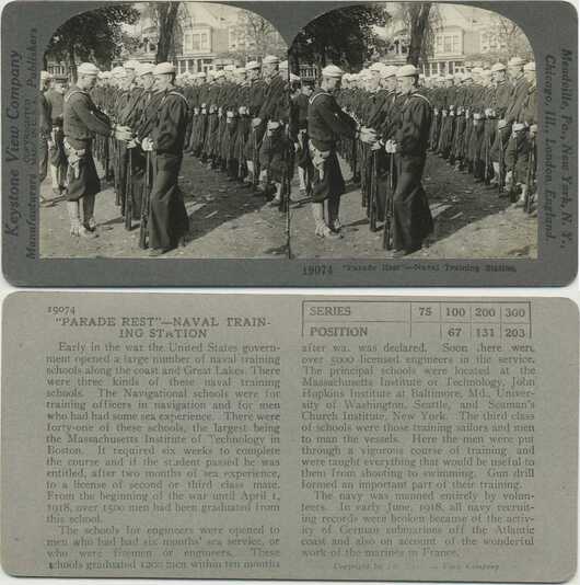 Naval Sailors at Parade Rest