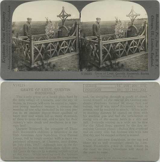 Grave of Lieut. Quentin Roosevelt