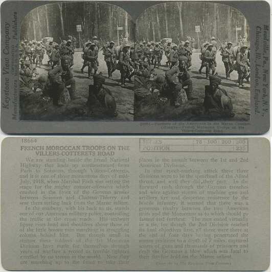 French Moroccan Troops on Road